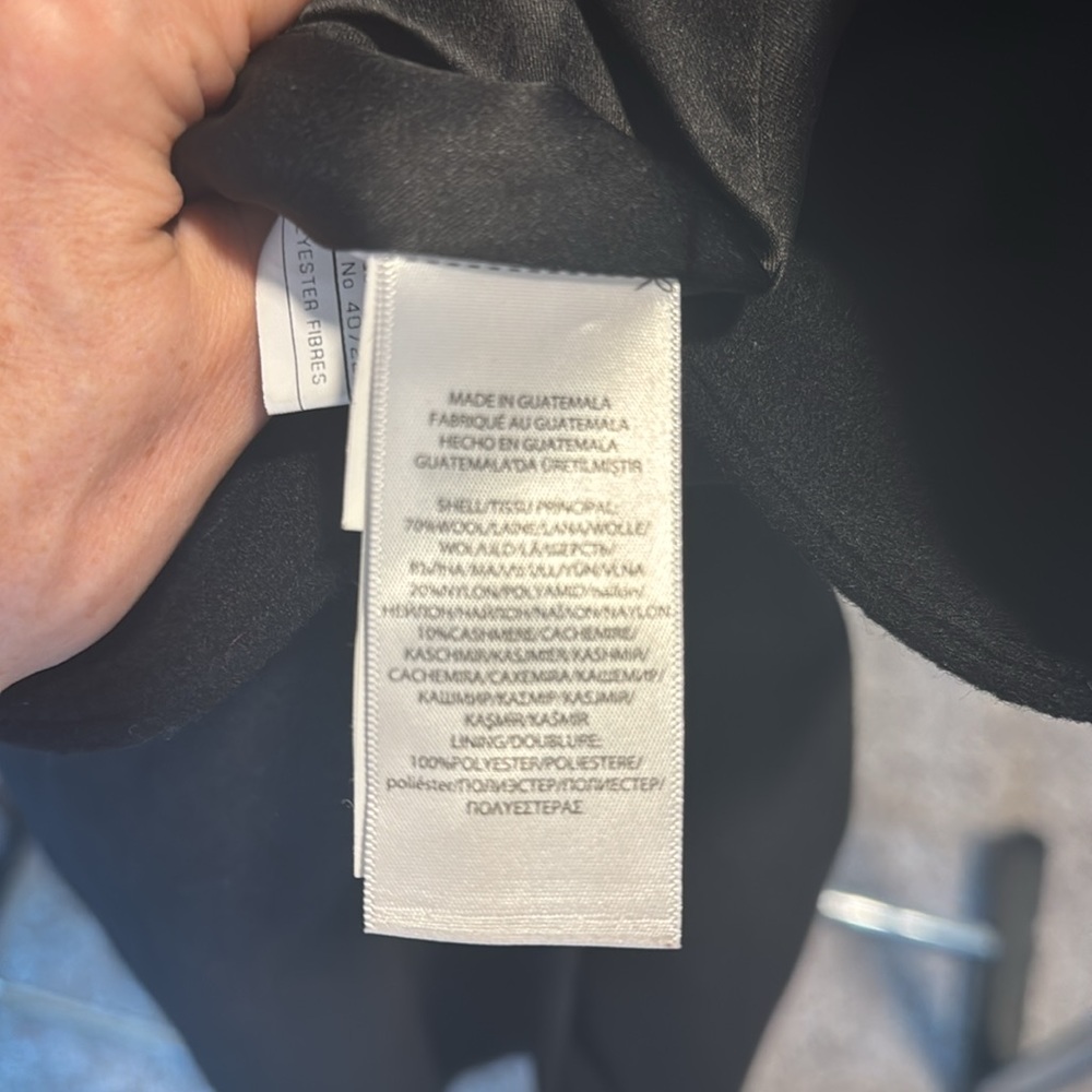 Ralph Lauren Long Black Wool Coat - Picture 3 of 8